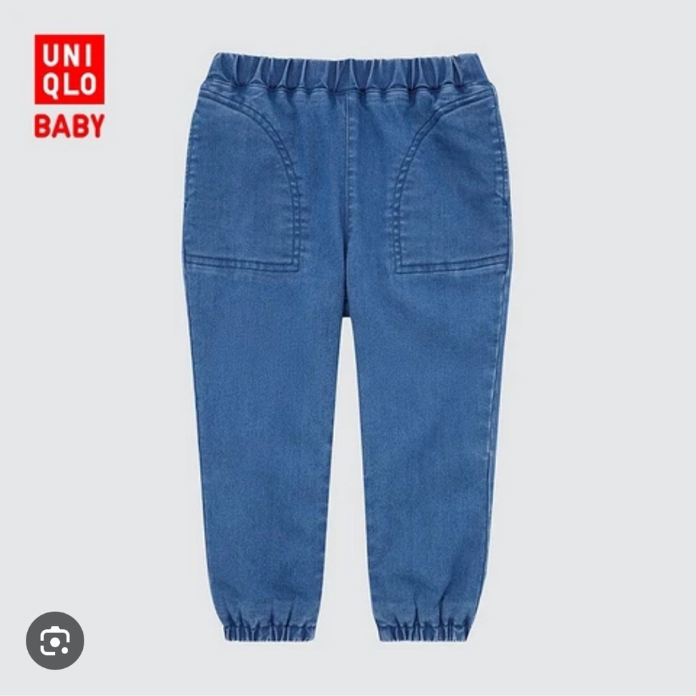 3/$30 95% new Uniqlo baby stretch fleece jeans